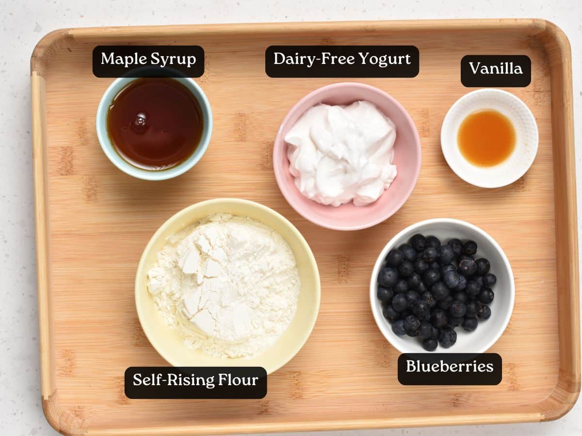 Ingredients for Blueberry Muffin Cookies