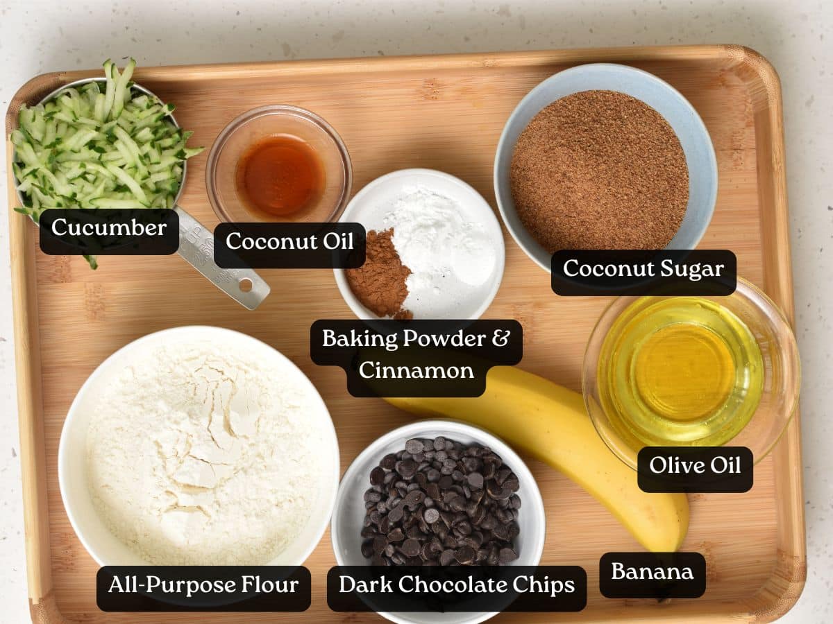 Ingredients for Cucumber Bread