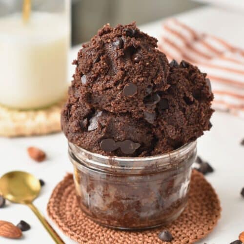 Edible Brownie Batter (5 Ingredients, Gluten-Free, Refined Sugar-Free)