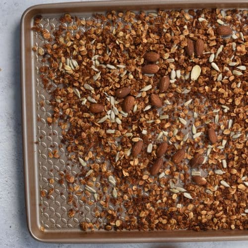 Quinoa Granola just toasted