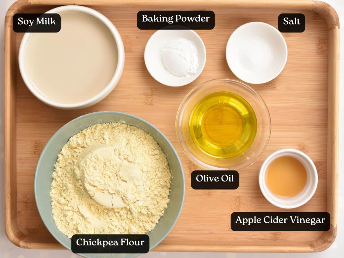 Ingredients for Chickpea Flour Bread
