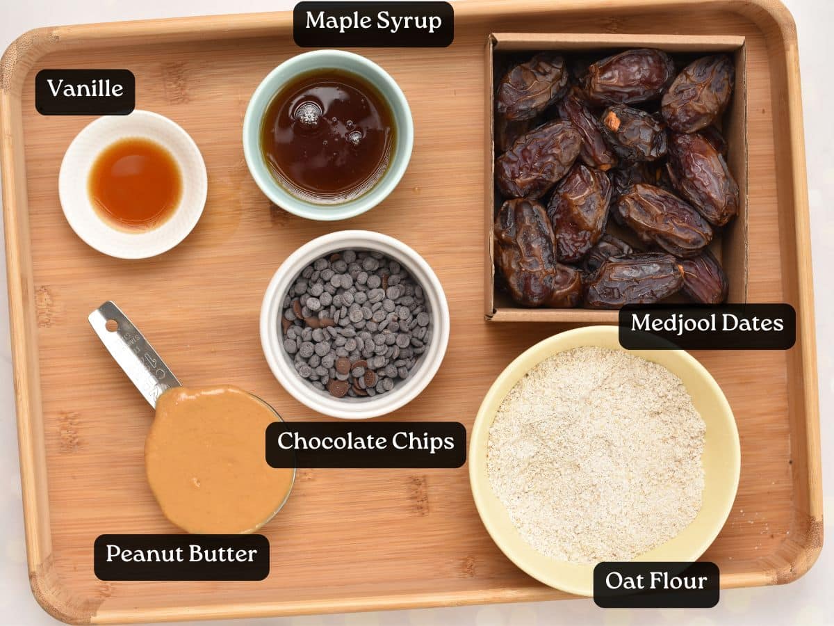 Ingredients for Cookie Dough Cups