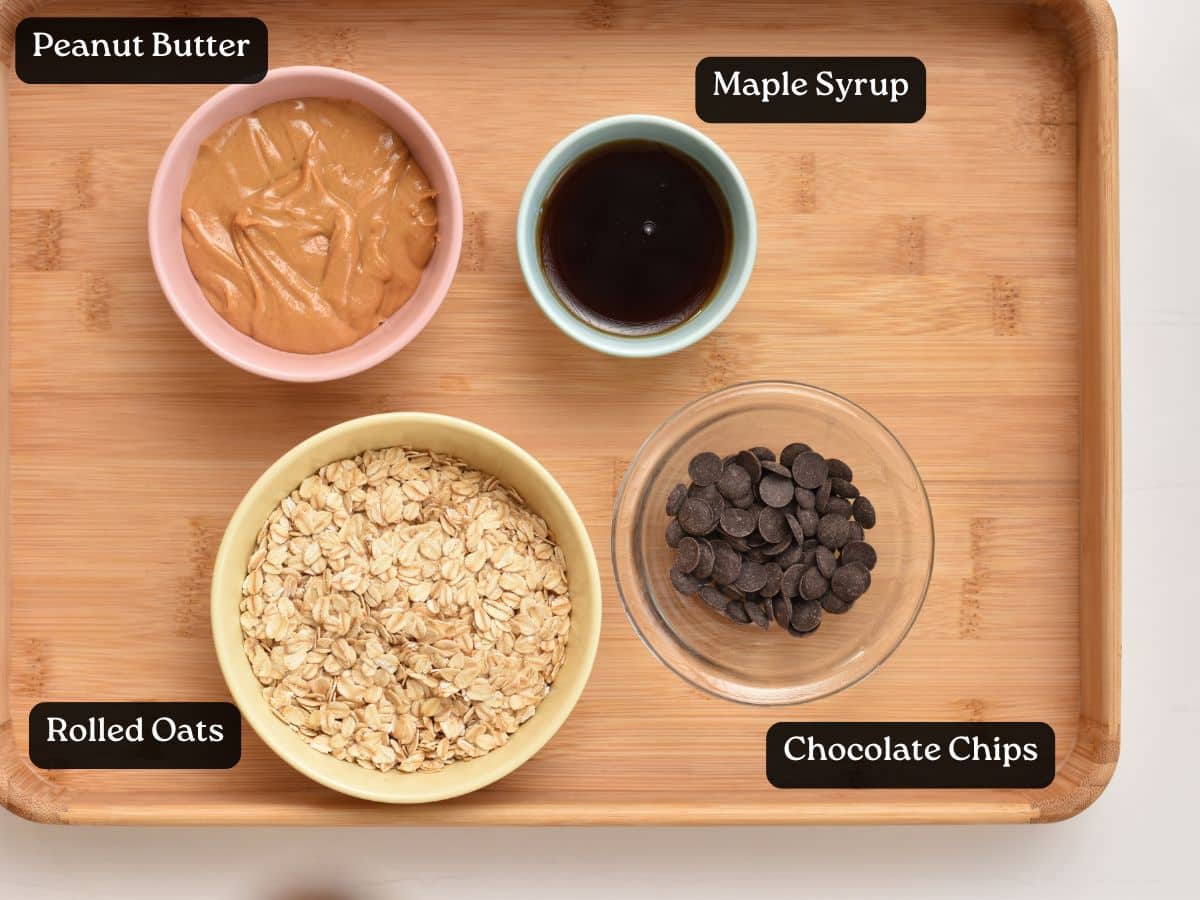 Ingredients for Peanut Butter Energy Balls