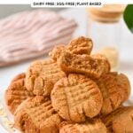 Oat Flour Peanut Butter Cookies
