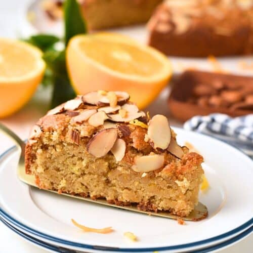 Almond Orange Cake (1 Bowl, No Eggs, No Dairy)