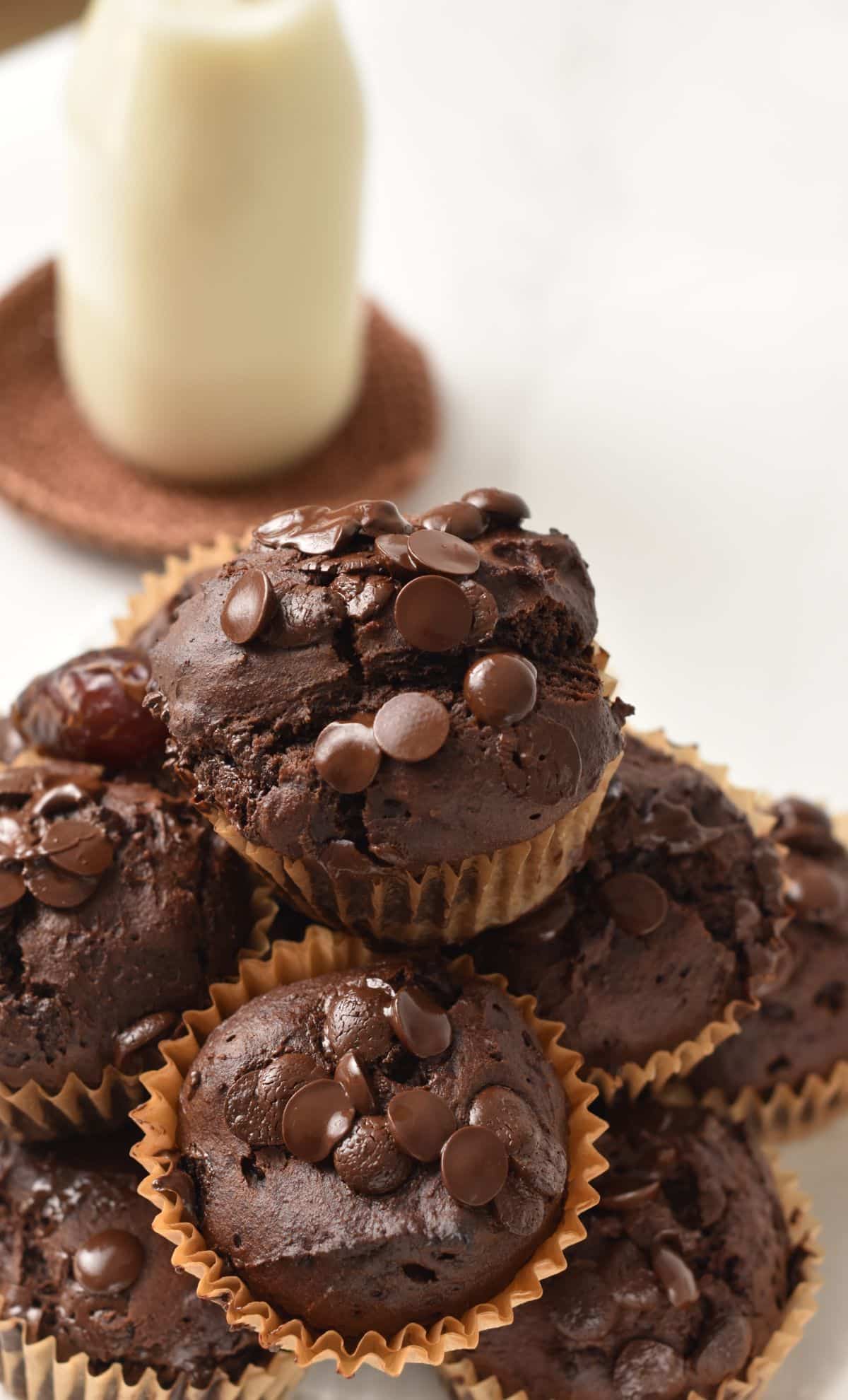 Chocolate Date Muffins