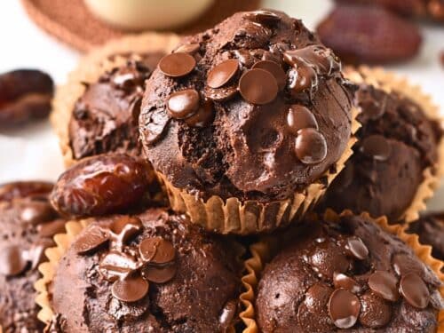 Chocolate Date Muffins