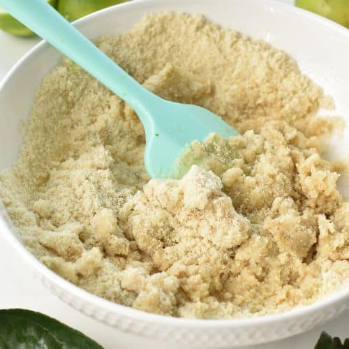 Key Lime Cookie dough mixed in a bowl.