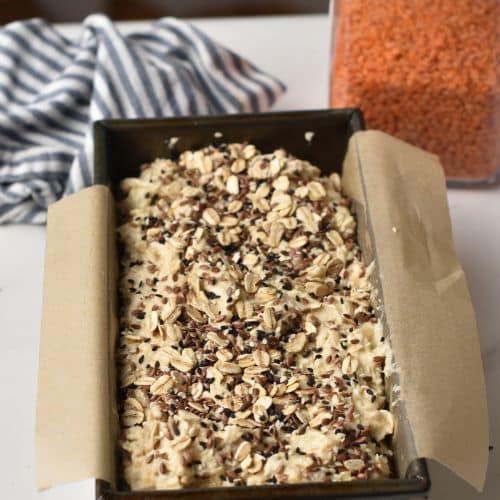 Protein Bread ready to bake.