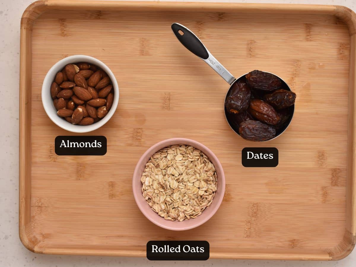 Ingredients for Date Energy Balls