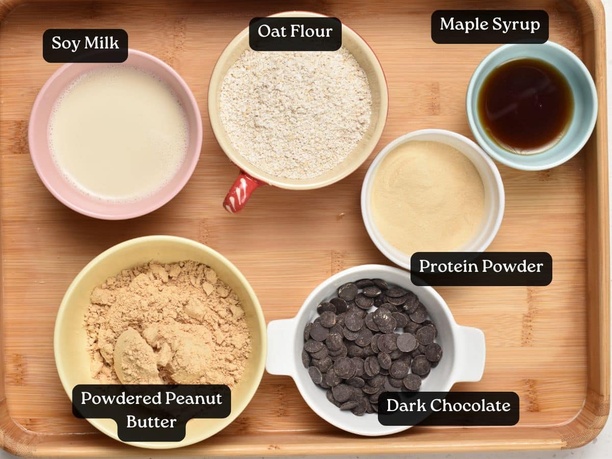 Ingredients for Peanut Butter Protein Bars