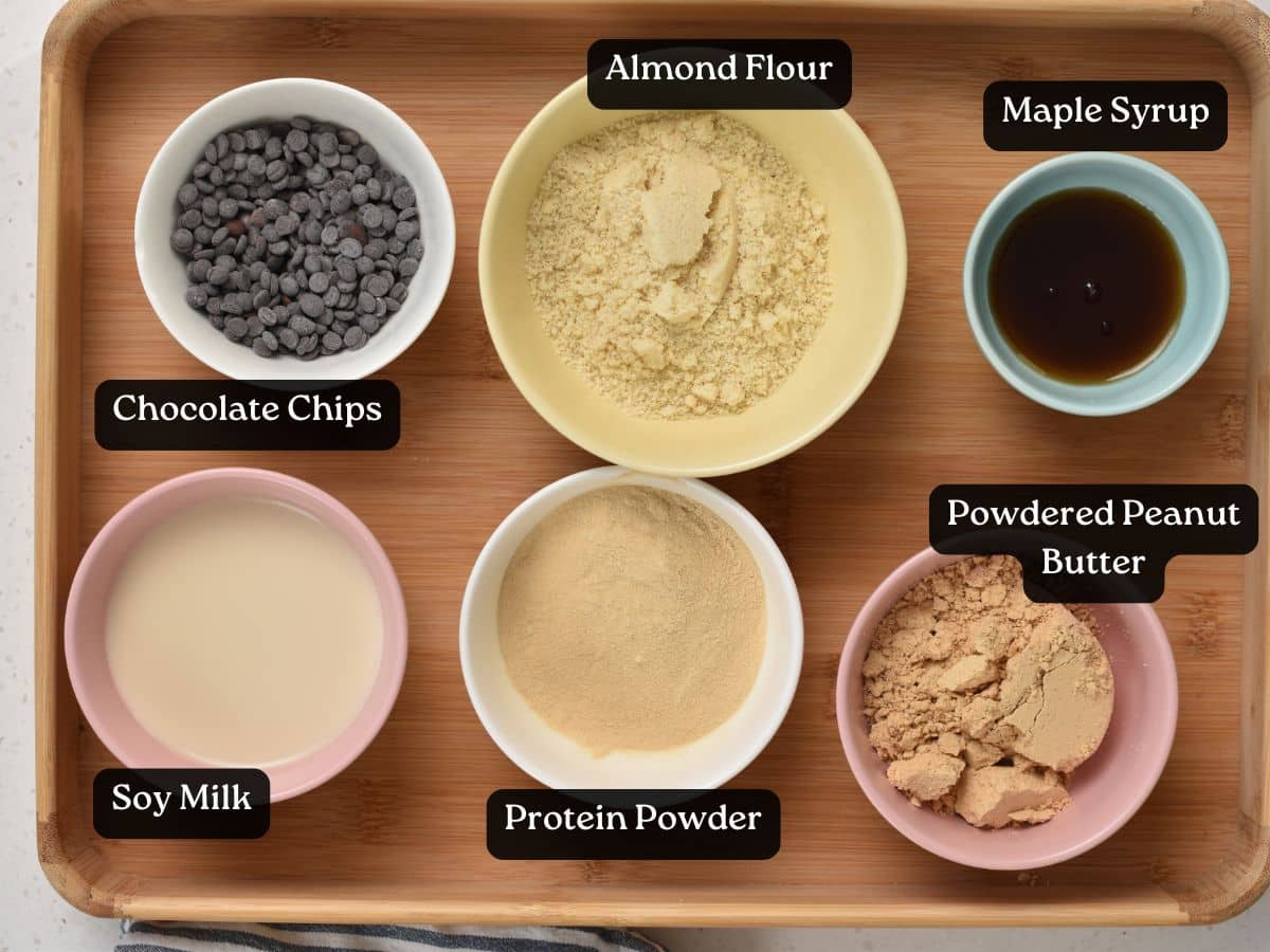 Ingredients for Protein Powder Cookie Dough