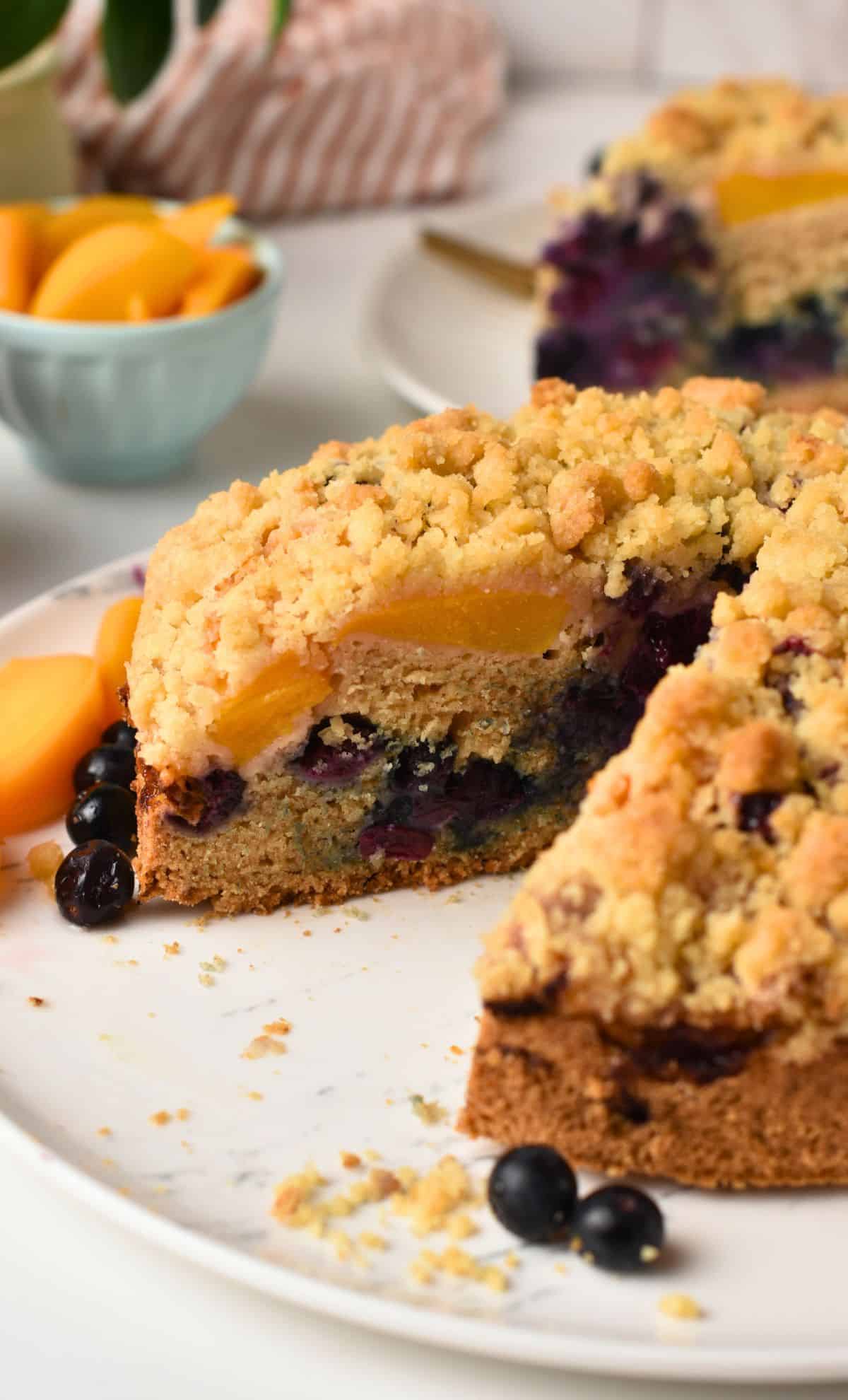Peach Blueberry Cake