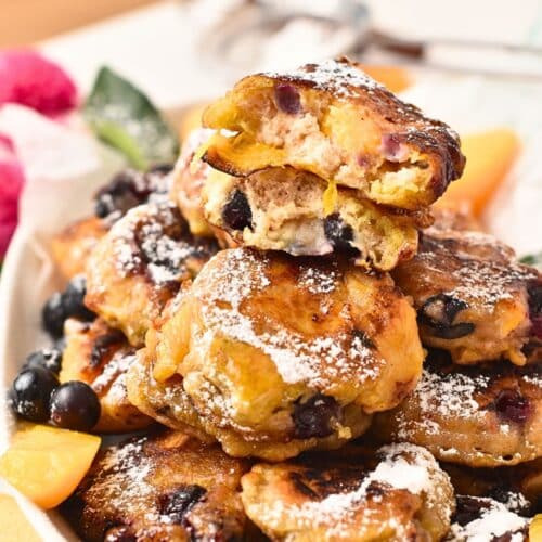Peach Fritters (Canned Peaches)