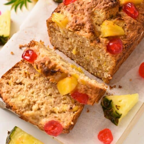 Pineapple Banana Bread (Egg-Free, Dairy-Free)