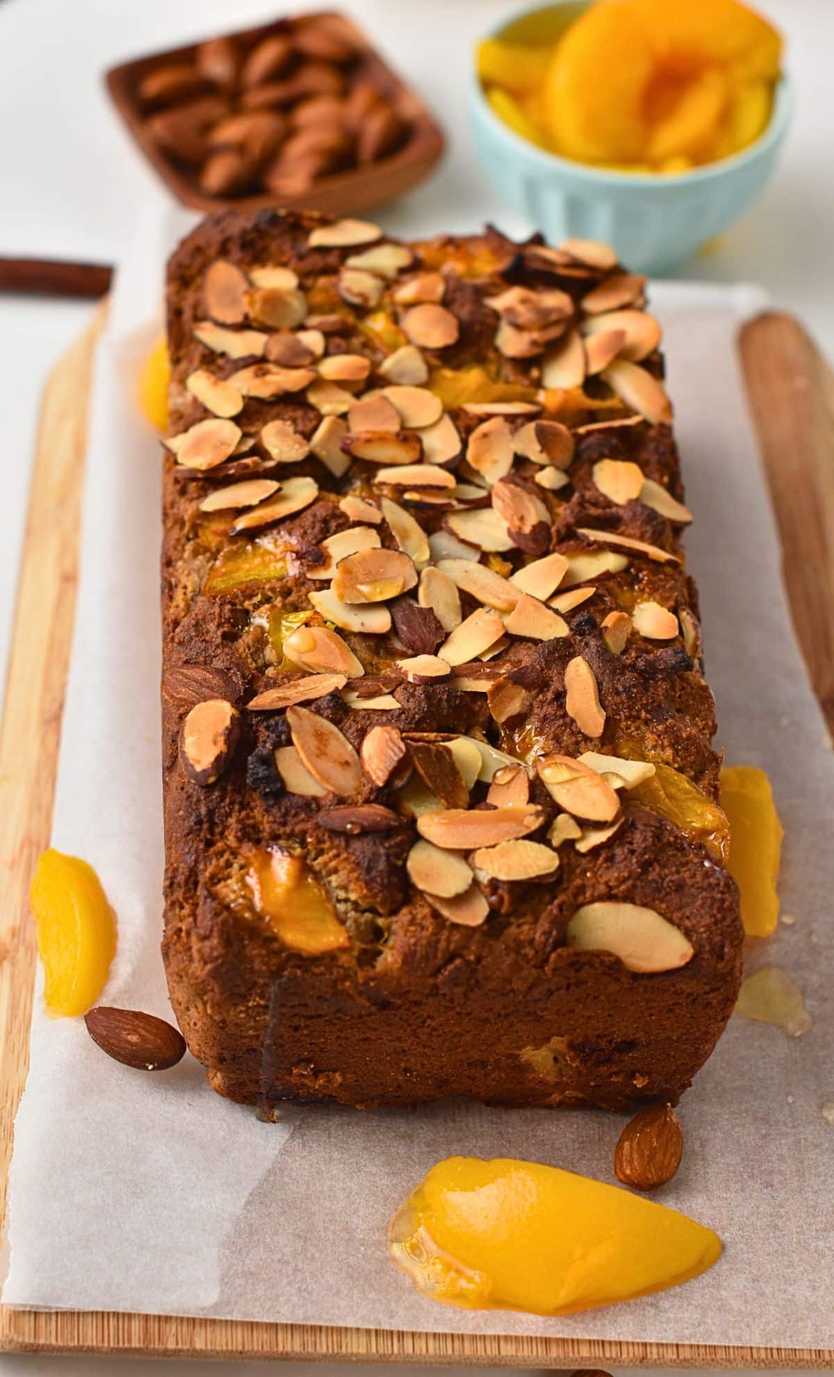 Almond Flour Peach Banana Bread