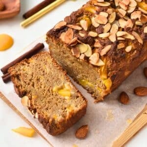 Almond Flour Peach Banana Bread