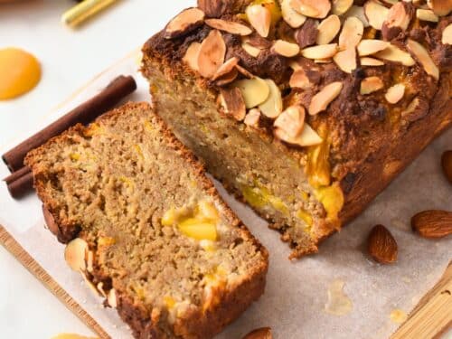Almond Flour Peach Banana Bread
