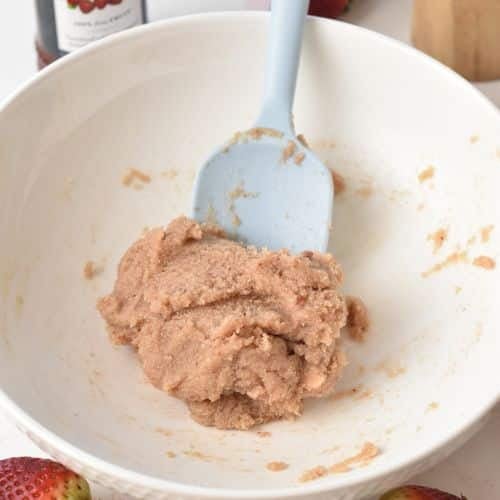 Almond Flour Strawberry Cookie dough.