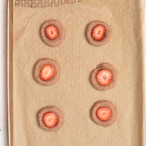 Almond Flour Strawberry Cookies ready to bake.