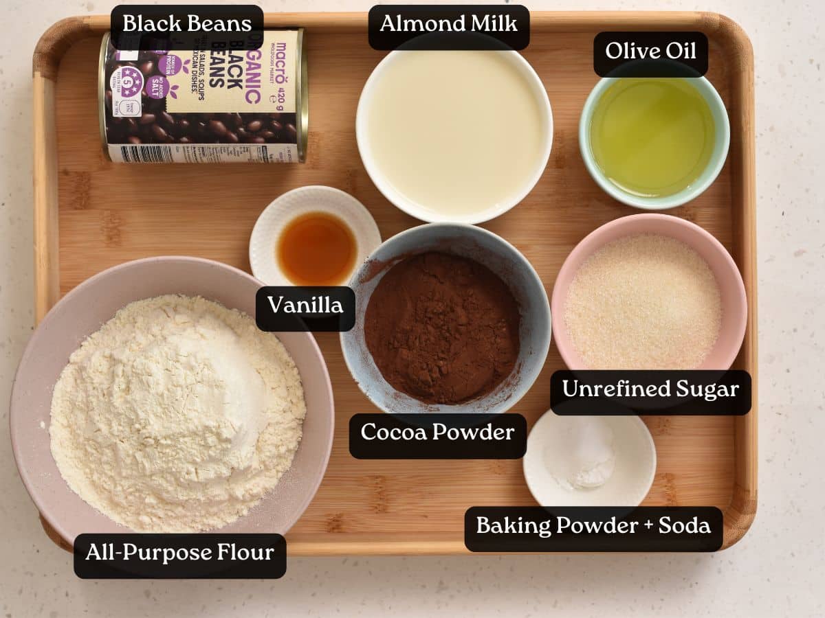 Ingredients for Black Bean Muffins