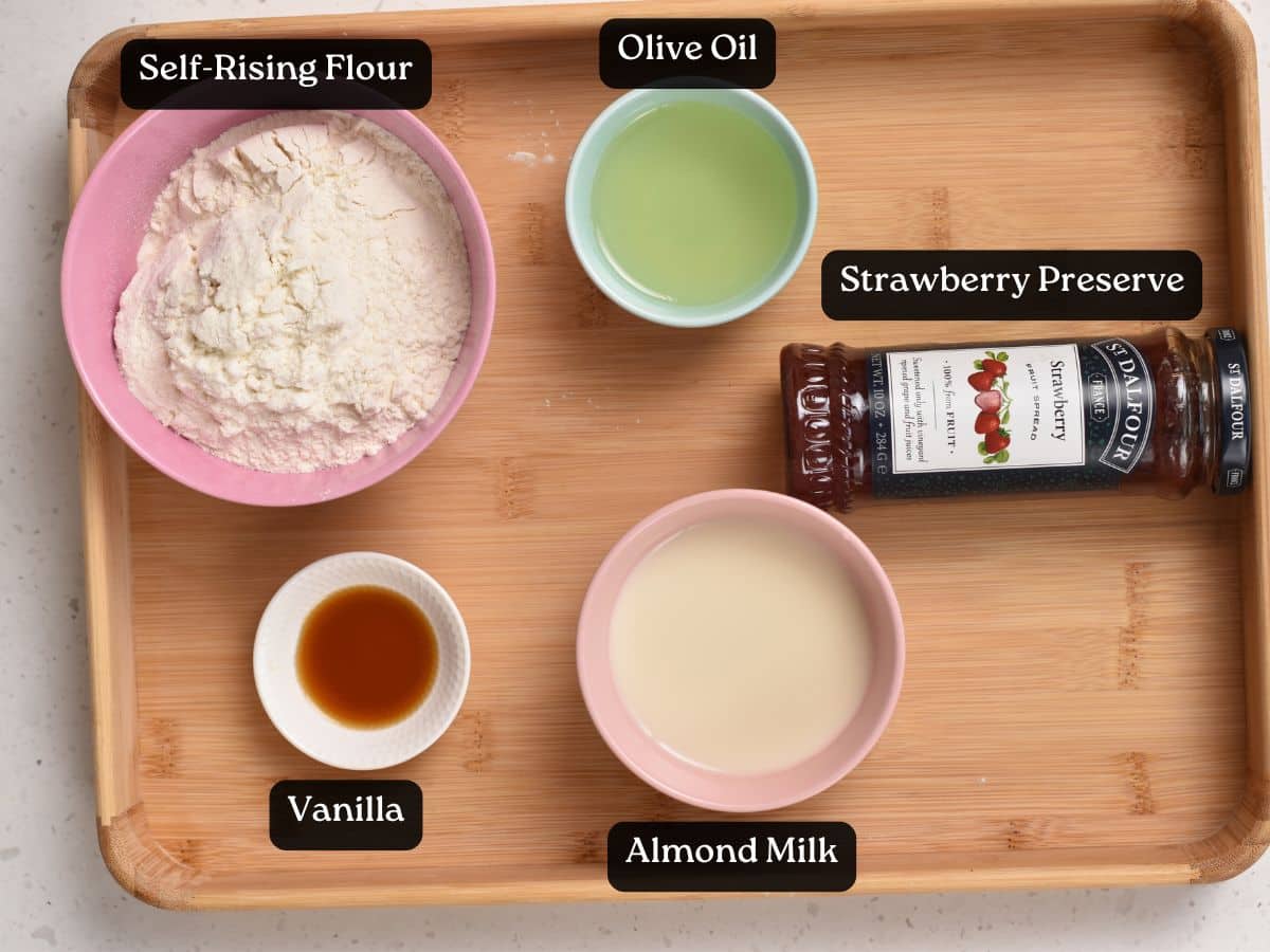 Ingredients for Strawberry Cake