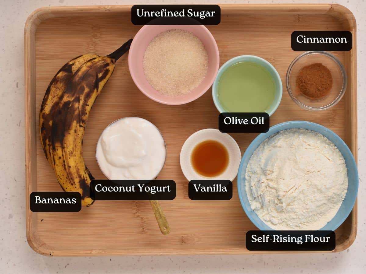 Ingredients for Yogurt Banana Bread