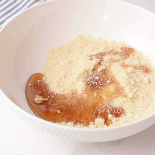 3-Ingredient Shortbread Biscuit ingredients in a bowl.