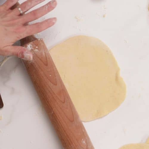 Flattening the 4-Ingredient Bean Tortillas