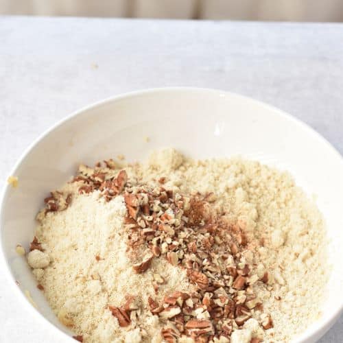 Almond Flour Apple Cookie ingredients in a bowl.