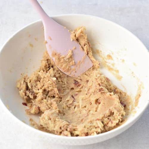 Almond Flour Apple Cookies batter in a bowl.