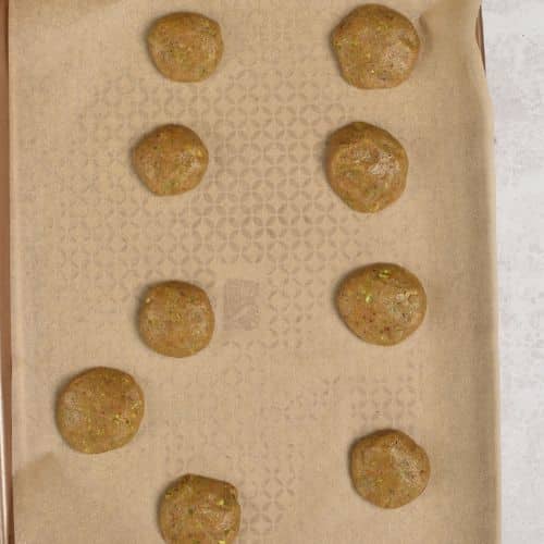 Baklava Cookies on a baking sheet.