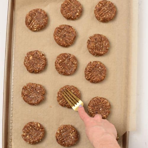 Peanut Butter Date Cookies ready to bake