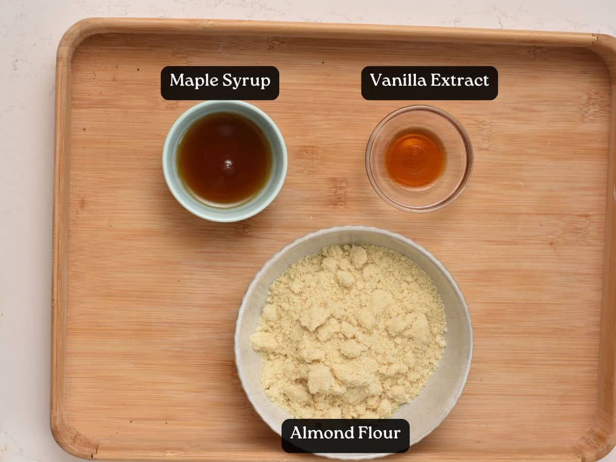Ingredients for 3-Ingredient Shortbread Biscuits