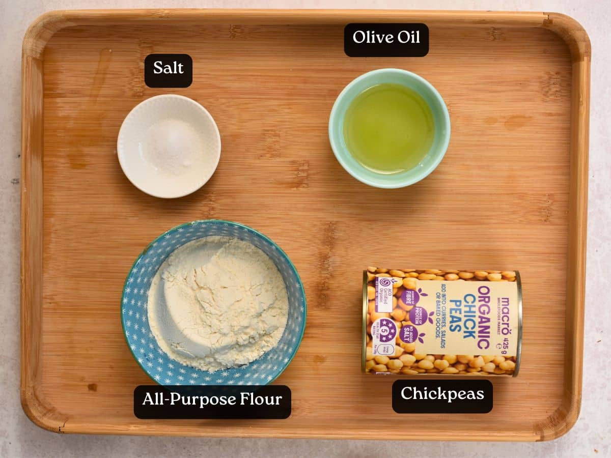 Ingredients for 4-Ingredient Bean Tortillas