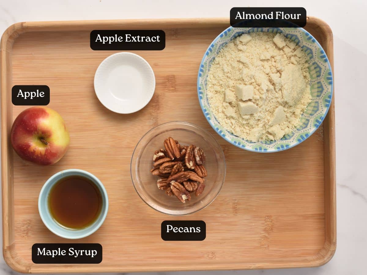 Ingredients for Almond Flour Apple Cookies