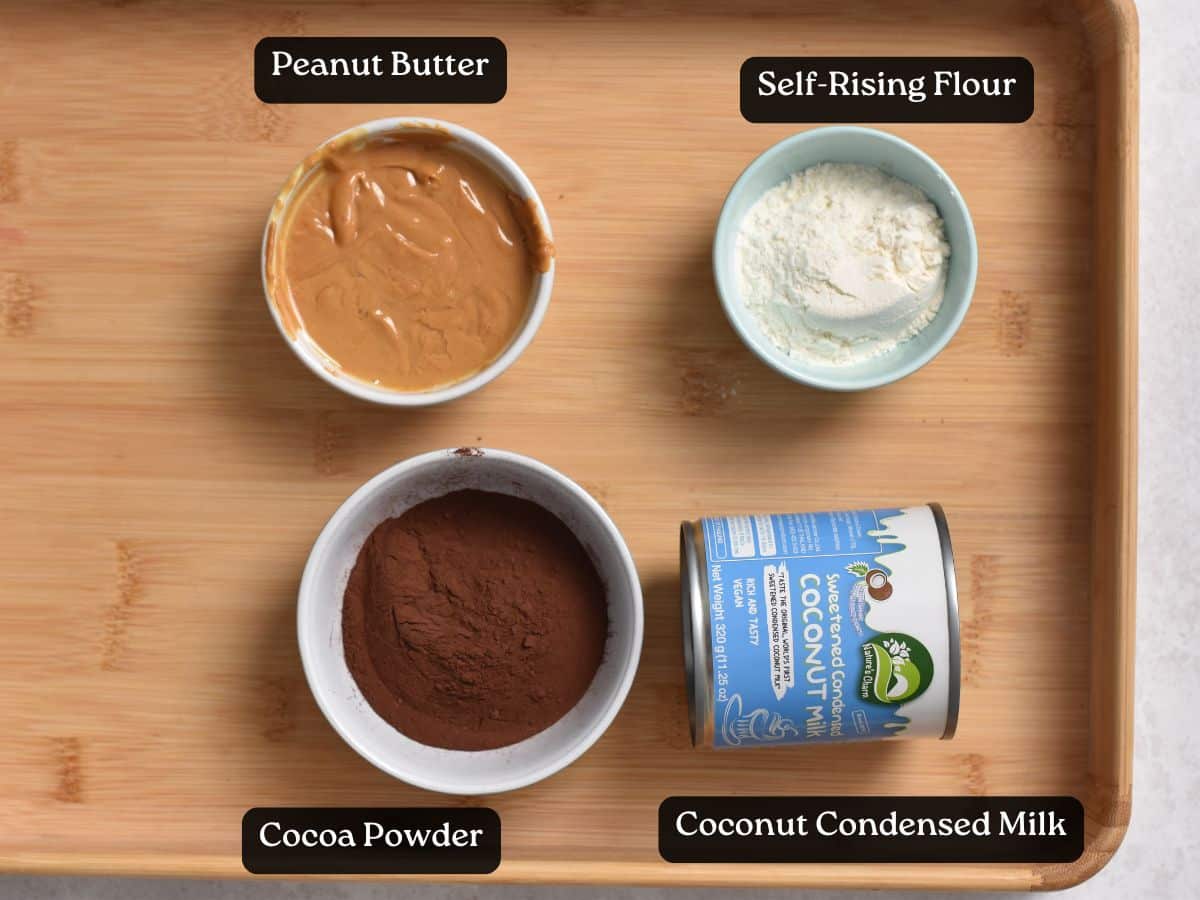 Ingredients for Condensed Milk Brownies