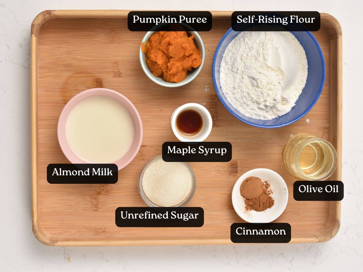 Ingredients for Pumpkin Waffles