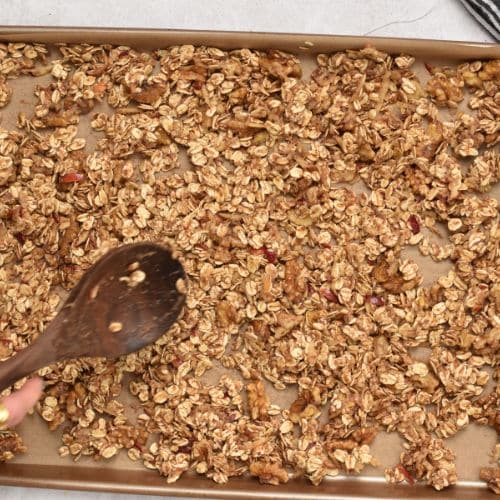 Apple Granola ready to bake
