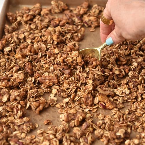 Apple Granola just baked