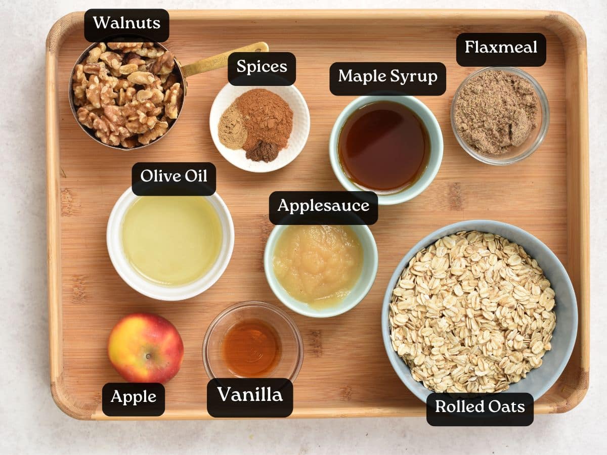 Ingredients for Apple Granola