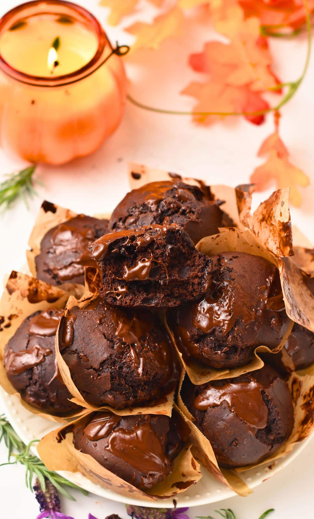 Chocolate Pumpkin Muffins