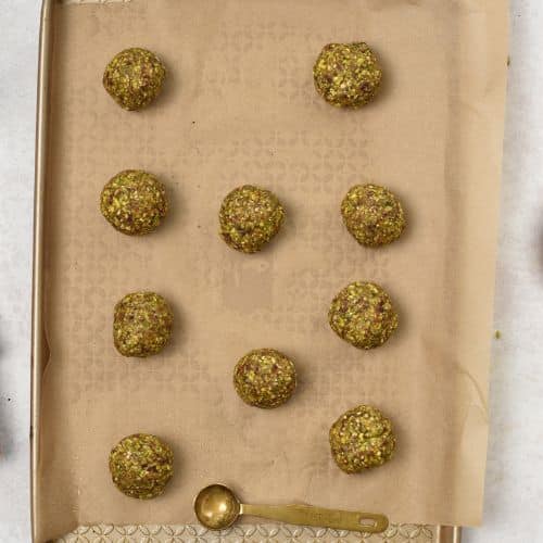 Pistachio Thumbprint Cookies