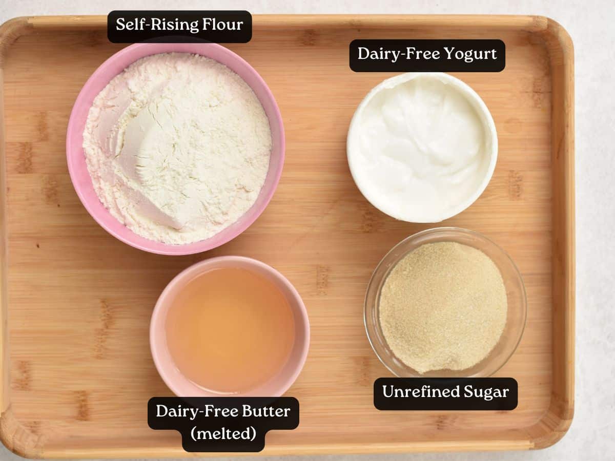 Ingredients for Yogurt Pound Cake