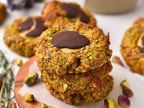 Pistachio Thumbprint Cookies
