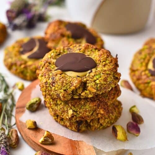 Pistachio Thumbprint Cookies