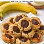 Banana Almond Thumbprint Cookies