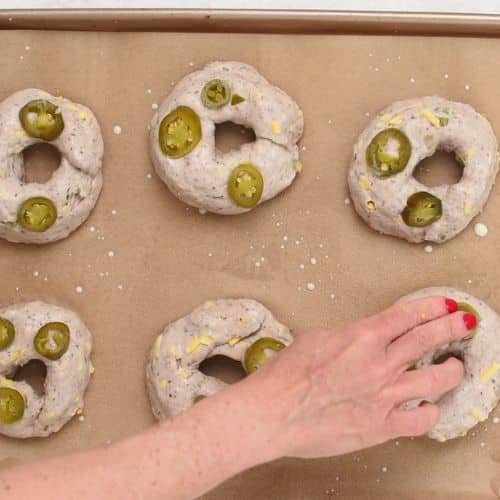 Jalapeno Bagels with Beans