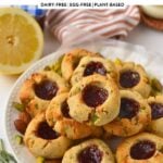 Pistachio Lemon Thumbprint Cookies