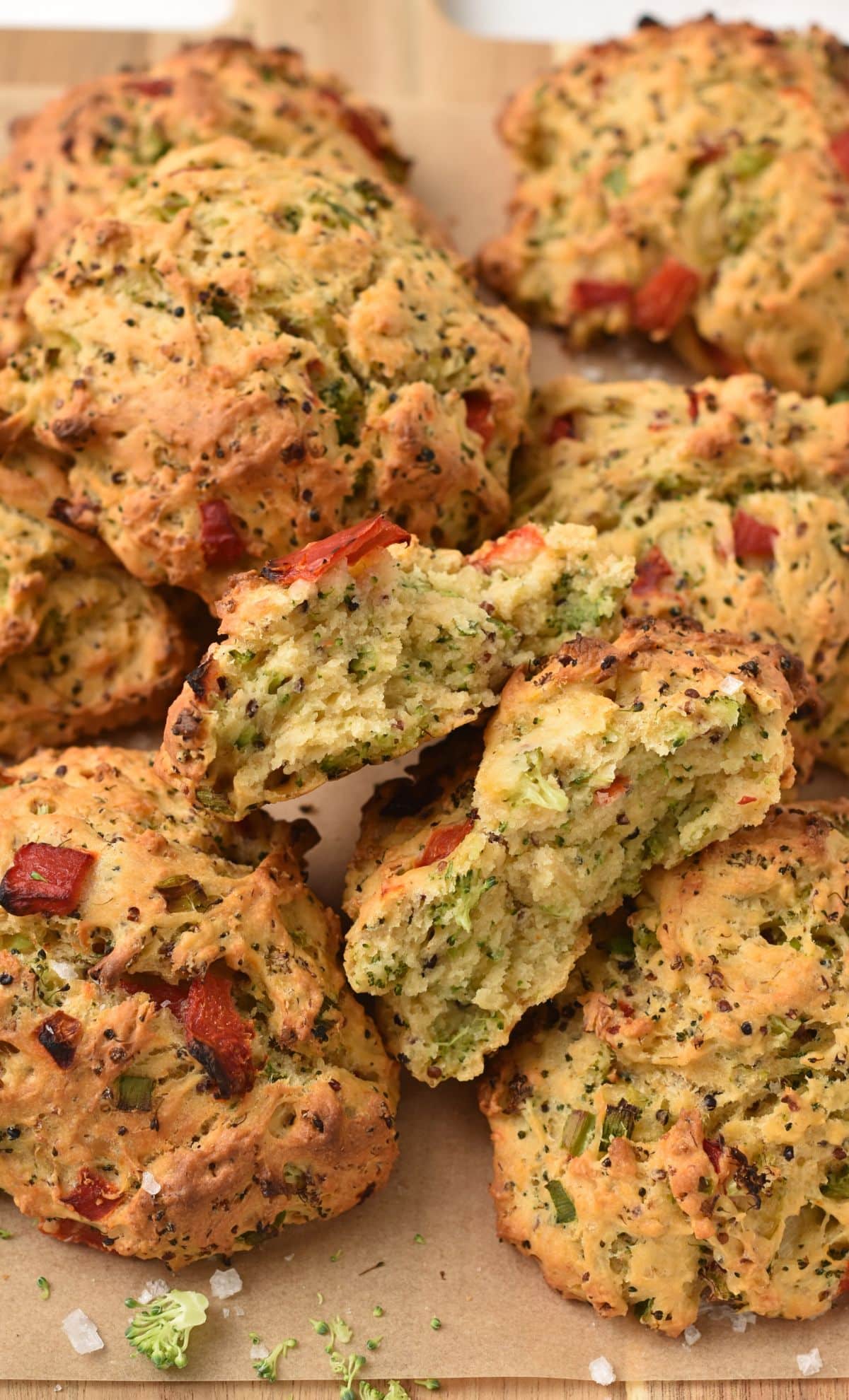 Quinoa Broccoli Biscuits
